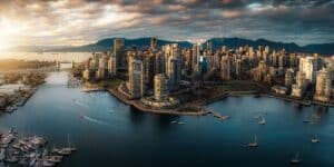 Blick auf die Skyline von Vancouver