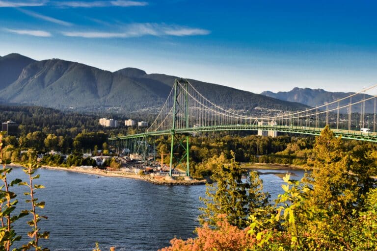 Die Lions Gate Bridge in Vancouver