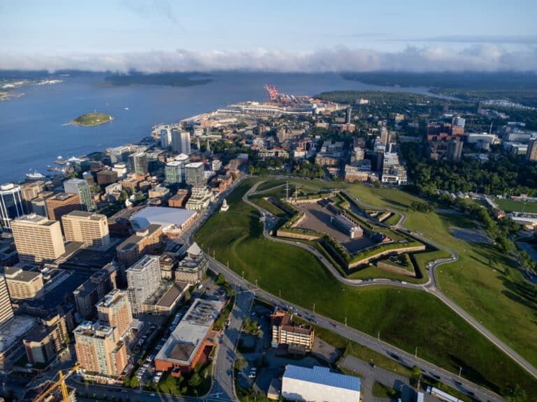 Luftaufnahme von Halifax in Nova Scotia